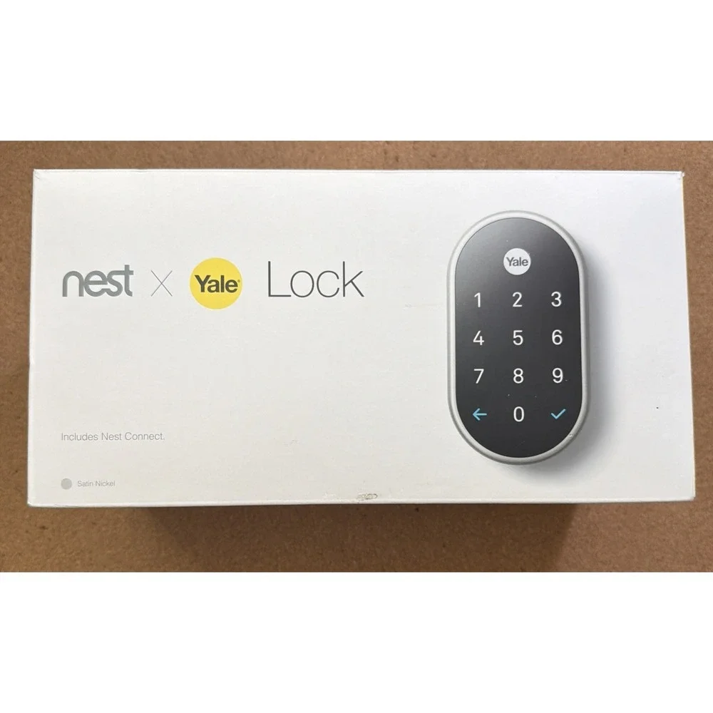 Nest X Yale Lock (Satin Nickel Finish) Smart Lock With Nest Connect Included New